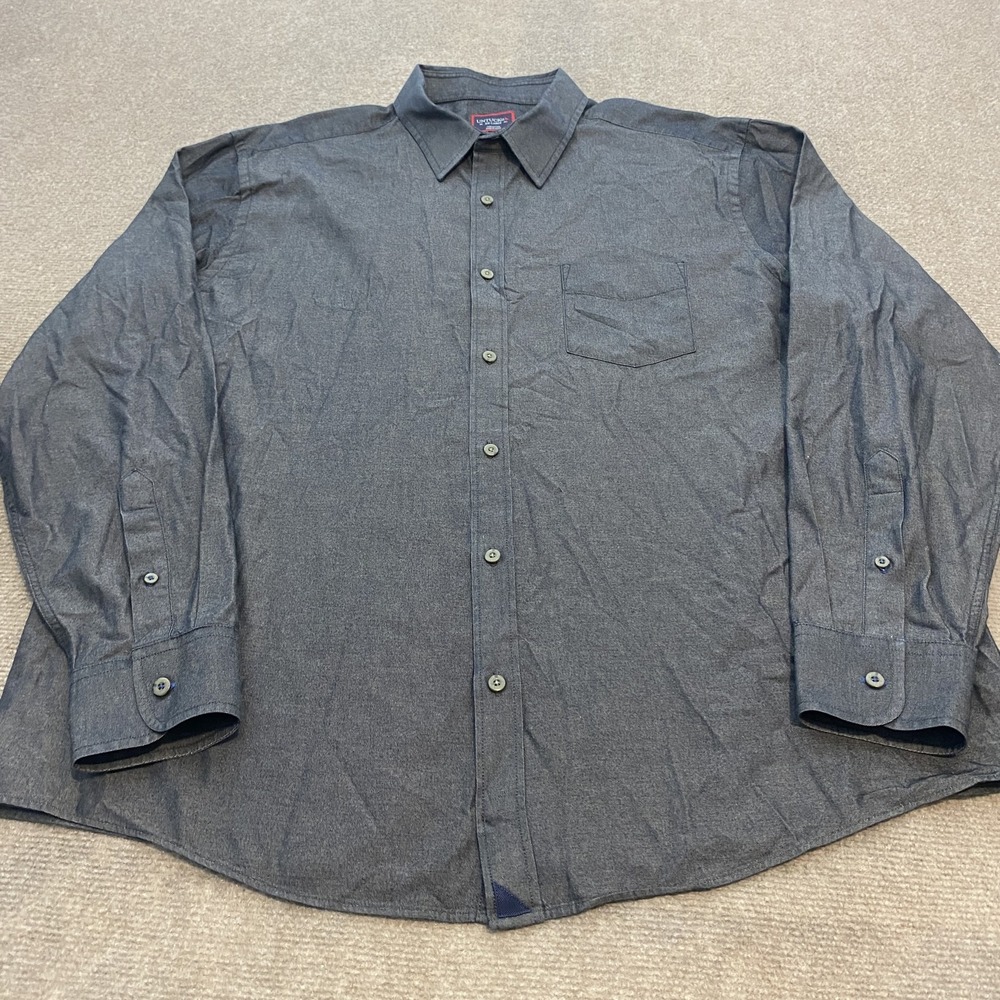 UNTUCKit Shirt Mens 2XL Gray Casablanca Long Sleeve Button Up Casual 2019 Cotton